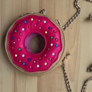 Betsey Johnson Pink Donut Mini Bag